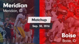 Matchup: Meridian  vs. Boise  2016