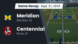 Recap: Meridian  vs. Centennial  2018