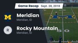 Recap: Meridian  vs. Rocky Mountain  2018