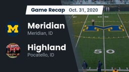 Recap: Meridian  vs. Highland  2020