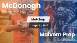 Matchup: McDonogh  vs. Malvern Prep  2017