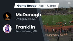 Recap: McDonogh  vs. Franklin  2018