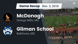 Recap: McDonogh  vs. Gilman School 2018