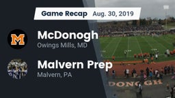 Recap: McDonogh  vs. Malvern Prep  2019