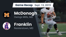 Recap: McDonogh  vs. Franklin  2019