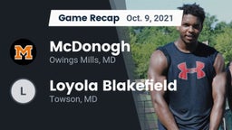 Recap: McDonogh  vs. Loyola Blakefield  2021