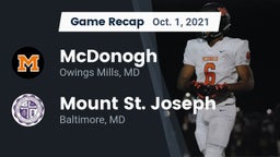 Recap: McDonogh  vs. Mount St. Joseph  2021