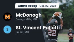 Recap: McDonogh  vs. St. Vincent Pallotti  2021