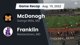 Recap: McDonogh  vs. Franklin  2022