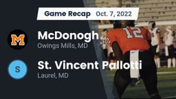 Recap: McDonogh  vs. St. Vincent Pallotti  2022