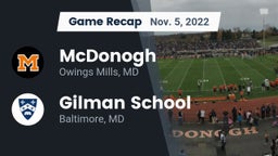Recap: McDonogh  vs. Gilman School 2022