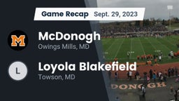 Recap: McDonogh  vs. Loyola Blakefield  2023