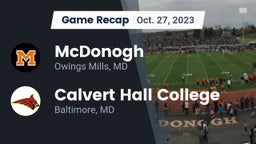 Recap: McDonogh  vs. Calvert Hall College  2023