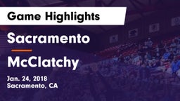 Sacramento  vs McClatchy Game Highlights - Jan. 24, 2018