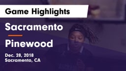 Sacramento  vs Pinewood Game Highlights - Dec. 28, 2018