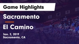 Sacramento  vs El Camino  Game Highlights - Jan. 2, 2019