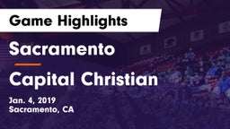 Sacramento  vs Capital Christian  Game Highlights - Jan. 4, 2019