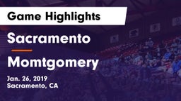 Sacramento  vs Momtgomery Game Highlights - Jan. 26, 2019