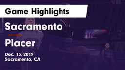 Sacramento  vs Placer  Game Highlights - Dec. 13, 2019