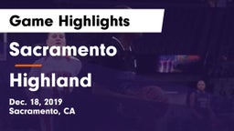 Sacramento  vs Highland Game Highlights - Dec. 18, 2019