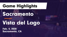 Sacramento  vs Vista del Lago  Game Highlights - Feb. 4, 2020