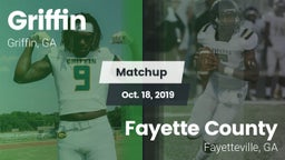 Matchup: Griffin  vs. Fayette County  2019