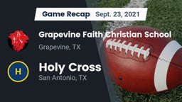 Recap: Grapevine Faith Christian School vs. Holy Cross  2021