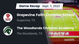 Recap: Grapevine Faith Christian School vs. The Woodlands Christian Academy 2023