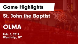 St. John the Baptist  vs OLMA Game Highlights - Feb. 5, 2019