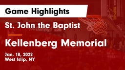 St. John the Baptist  vs Kellenberg Memorial  Game Highlights - Jan. 18, 2022