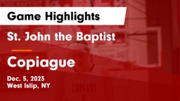 St. John the Baptist  vs Copiague  Game Highlights - Dec. 5, 2023