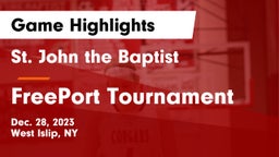 St. John the Baptist  vs FreePort Tournament Game Highlights - Dec. 28, 2023