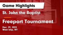 St. John the Baptist  vs Freeport Tournament Game Highlights - Dec. 29, 2023