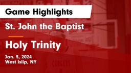 St. John the Baptist  vs Holy Trinity  Game Highlights - Jan. 5, 2024