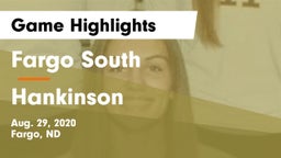 Fargo South  vs Hankinson Game Highlights - Aug. 29, 2020