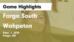 Fargo South  vs Wahpeton  Game Highlights - Sept. 1, 2020