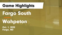 Fargo South  vs Wahpeton  Game Highlights - Oct. 1, 2020