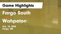 Fargo South  vs Wahpeton Game Highlights - Oct. 10, 2020