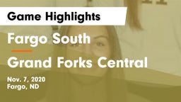 Fargo South  vs Grand Forks Central  Game Highlights - Nov. 7, 2020