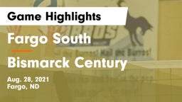 Fargo South  vs Bismarck Century  Game Highlights - Aug. 28, 2021