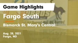 Fargo South  vs Bismarck St. Mary's Central  Game Highlights - Aug. 28, 2021