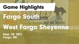Fargo South  vs West Fargo Sheyenne  Game Highlights - Sept. 28, 2021