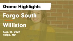 Fargo South  vs Williston  Game Highlights - Aug. 26, 2022