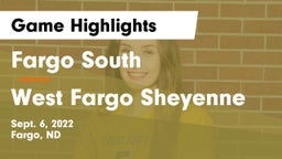 Fargo South  vs West Fargo Sheyenne  Game Highlights - Sept. 6, 2022