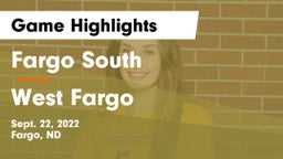 Fargo South  vs West Fargo  Game Highlights - Sept. 22, 2022