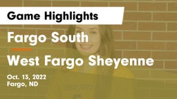 Fargo South  vs West Fargo Sheyenne  Game Highlights - Oct. 13, 2022