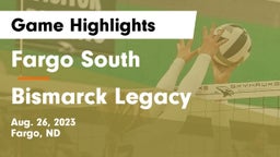 Fargo South  vs Bismarck Legacy  Game Highlights - Aug. 26, 2023