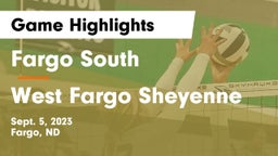 Fargo South  vs West Fargo Sheyenne  Game Highlights - Sept. 5, 2023