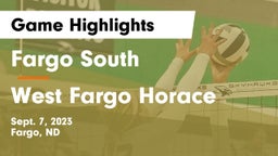 Fargo South  vs West Fargo Horace  Game Highlights - Sept. 7, 2023