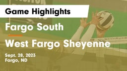 Fargo South  vs West Fargo Sheyenne  Game Highlights - Sept. 28, 2023